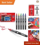 Dynamic Water-based Acrylic Brush Pen Set 5 Vibrant Colors, No Priming Needed. Fixed Price $9.99.