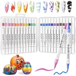 Sayeec Acrylic Paint Pens, Colors Dual 1 Count (pack Of 24), Colours. Fixed Price $26.74.