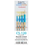 Zem Classroom Colors Natural Hog Bristle Firm Artist Brush Sets 6 Types. Fixed Price $11.60.