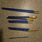 Robert Simmons Sapphire Watercolor Brushes Set Of 10 - List $157. Fixed Price $48.00.