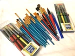Paint Brush Set Of 17 Best Model Miniature, 8-MELISSA And Doug & 12 Misc. Crafts. Fixed Price $10.00.
