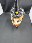 Naughty Bare Bum Paper Mache Flying Witch Halloween Hanging Decoration. Fixed Price $22.50.