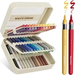 Memoffice Direct Liquid Acrylic Paint Markers, 60 Colors Brush Tip Pens With Car. Fixed Price $79.17.