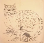 Tri Chem Snow Leopard (2216) Liquid Embroidery Canvas W/org. Instruction Sheet. Fixed Price $24.75.