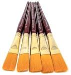 Lot 5 Professional Artist Brushes Grumbacher Goldenedge 4621 Stroke Size 1/2. Fixed Price $59.99.