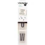 Heidi Swapp Lightbox Original Inserts 50/PKG-ALPHABET/BLACK On White. Fixed Price $9.96.