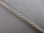 Estate Long 18KT White Gold 3D Classic Italian Popcorn Love Bracelet #27823. Fixed Price $3381.60.