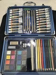 Loew-cornell Art Set Paint Brushes Oil Acrylic Pencils Case Watercolor. Fixed Price $30.00.