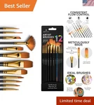 Professional Artist Set 12 - Painting Brushes Kit For Kids, Ad.... Fixed Price $27.18.