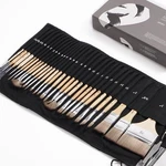 Artify 30-PIECE Expert Paint Brush Set, With Canvas Roll And Palette Knife. Fixed Price $38.49.