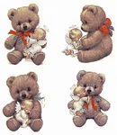 Christmas Angel Teddy Bear Select-a-size Ceramic Waterslide Decals. Fixed Price $6.55.