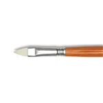 Escoda White Synthetic Cat's Tongue Brush Long Handle 4525 Series #12. Fixed Price $39.99.