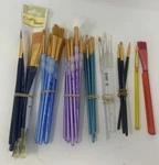 Crafters Paint Brushes Royal Langnickel Masters Creatology Makers Etc Lot Of 38. Fixed Price $17.00.