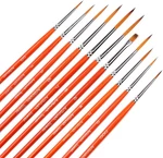 Small Enamel Brushes Set - 11 Pieces Detail Painting Kit For Artists, Mode. Fixed Price $10.51.