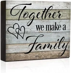 Box Sign Wood Block Quote Together We Make Light-grey. Fixed Price $20.08.