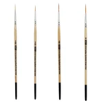 Zem Brush Golden Synthetic Sizes 20/0, 10/0, 5/0, Natural With Black Tip. Fixed Price $21.69.
