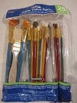 Plaid 25 Pc Super Value Pack All Purpose Paint Brushes. Fixed Price $11.99.