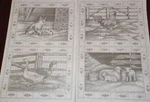 * 7088 Farm Animals Set 4 Panels Pig Sheep Picture To Paint. Fixed Price $25.00.
