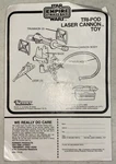 Star Wars Empire Strikes Back Tri-pod Laser Cannon Instruction Sheet 1980 Kenner. Fixed Price $13.30.