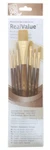 Princeton Real Value 7-BRUSH Golden Taklon Set, Round 2, 4, Liner.... Fixed Price $13.99.