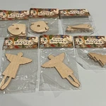 Provo Craft Simple Shapes Wooden Pieces Lot Of 6 New Sealed. Fixed Price $20.00.