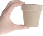 Paper Mache Flower Pots Ready Finish & Decorate. (3" X Dia) Set 4. Fixed Price $12.99.