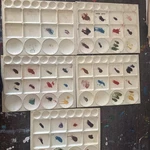 Used Oils Artist Paint Palettes Lot Watercolor Acrylic. Fixed Price $49.96.