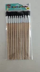 Charles Leonard Long Handle Easel Brush Size 3/4" Natural Bristle Flat 12/PACK. Fixed Price $10.00.