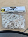 36 Piece Letters Natural Craftwood 1.75 Quality Products Darice. Fixed Price $12.95.
