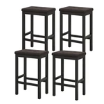 24" Upholstered Bar Stools Set Of W/ Solid Wood Legs & Pvc Leather Surface. Fixed Price $109.99.