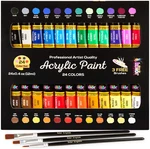 24 Colors Airbrush Diy Acrylic Set For Hobby Model Painting Artists. Fixed Price $11.16.