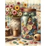 Yiyiah Sewing Diamond Art Kits For Adults -full Drill 12 16 Inch, Bottle. Fixed Price $11.39.