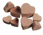 Darice Paper Mache Miniature Small Decoupage Box Set - Heart 2PKS/12PC.. Fixed Price $17.99.