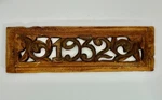 Vintage Hand Carved Wooden Panel 1932 Dated Folk Art Wall Plaque 12X4 Ooak. Fixed Price $100.00.