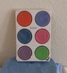 Jack Richeson Large Tempera Cakes With Tray, Assorted Secondary Colors, Set Of 6. Fixed Price $10.50.
