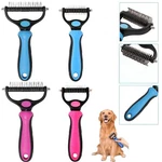 2PCS Pet Grooming Brush Sided Shedding Dematting Comb Undercoat Rake. Fixed Price $8.99.