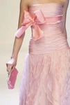 Iconic Romantic Unique Gorge 2DIE4 Oscar De La Renta Strapless Ruffle Pink Dress. Fixed Price $575.00.