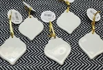 Diy Porcelain Christmas Tree Ornaments Decorations Lot Of 5 Darice 4"X3" Paint. Fixed Price $11.24.