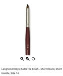 Royal & Langnickel Sabletek Artist Brushes For Oil Painting, Short Handle. Fixed Price $8.00.