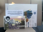 Bob Ross Basic Paint Set With Brushes And 2-PACK Of 12X16 Canvas. Fixed Price $95.00.