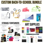 School Supply Custom Bundle Storage/containers Art Supplies Math And Science. Fixed Price $11.99.