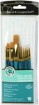 Gold Taklon Value Pack Brush Set 10/PKG. Fixed Price $14.63.
