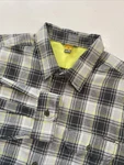 Eddie Bauer Mens Euc Xl Tall Gray Flannel Plaid Long Sleeve Button Up Pockets. Fixed Price $18.00.