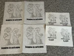 Tri Chem 6973 7335 Kissing Catching Girl Boy Flowers W/ Instructions. Fixed Price $20.59.