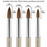 1 Piece Kolinsky Sable Crimped Round-shaped Acrylic Nail Art Brush Manicure Pens. Fixed Price $22.39.