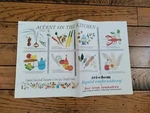 Vintage 1969 Tri-chem Liquid Embroidery Hot Iron Transfers Kitchen Veg Catsup. Fixed Price $8.07.
