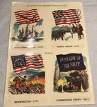 Vintage Meyercord Bicentennial Decals #1776-E, Sheet, 1968- Made Usa. Fixed Price $9.25.