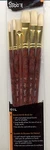 Bristle Brush Set 6 Pieces Studio 71 Artist Paint 98400-2. Fixed Price $12.64.