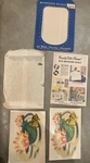 Vintage Meyercord Decal Frog Lily Pad, #825-C, Lot Of Sheets 1940S & Packaging. Fixed Price $11.24.