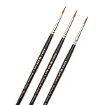 Ait Art Premium Round Detail Kolinsky Paint Brushes, Size 2, Pack Of 3, Pure .... Fixed Price $29.44.